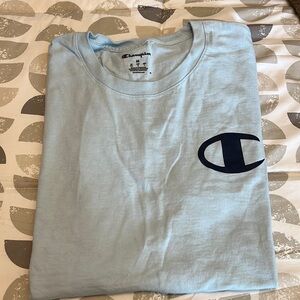 Pale blue champion tee